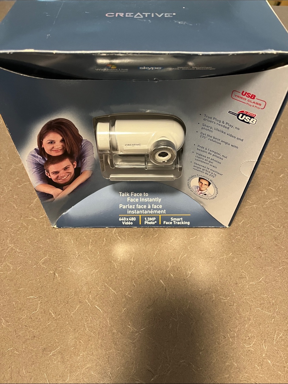 NWOT Creative Memories White and Silver USB Webcam